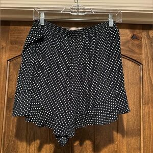 Black American Eagle Shorts with Polka Dots